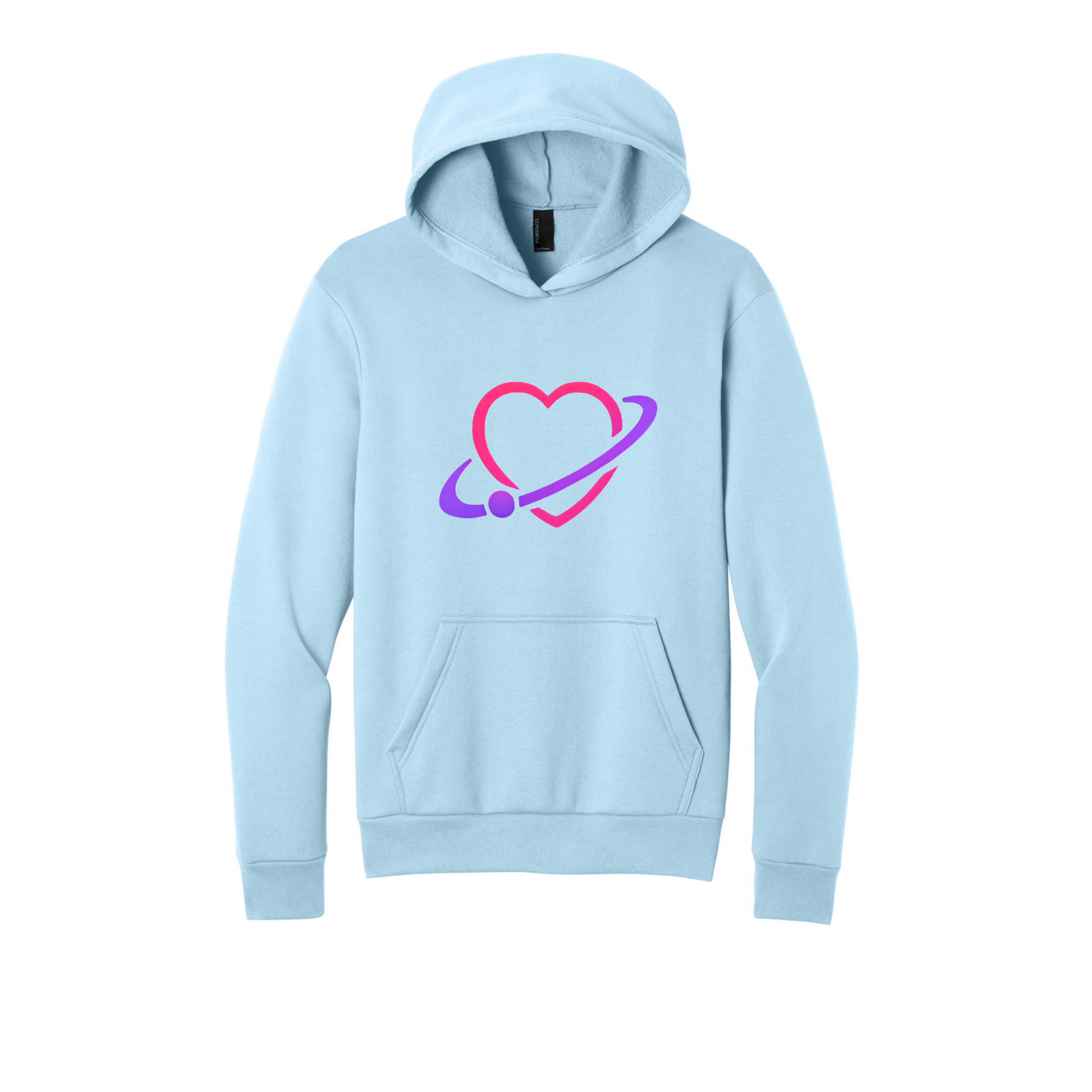 FlirtOrbit Heart Orbit Men's Hoodie Logo