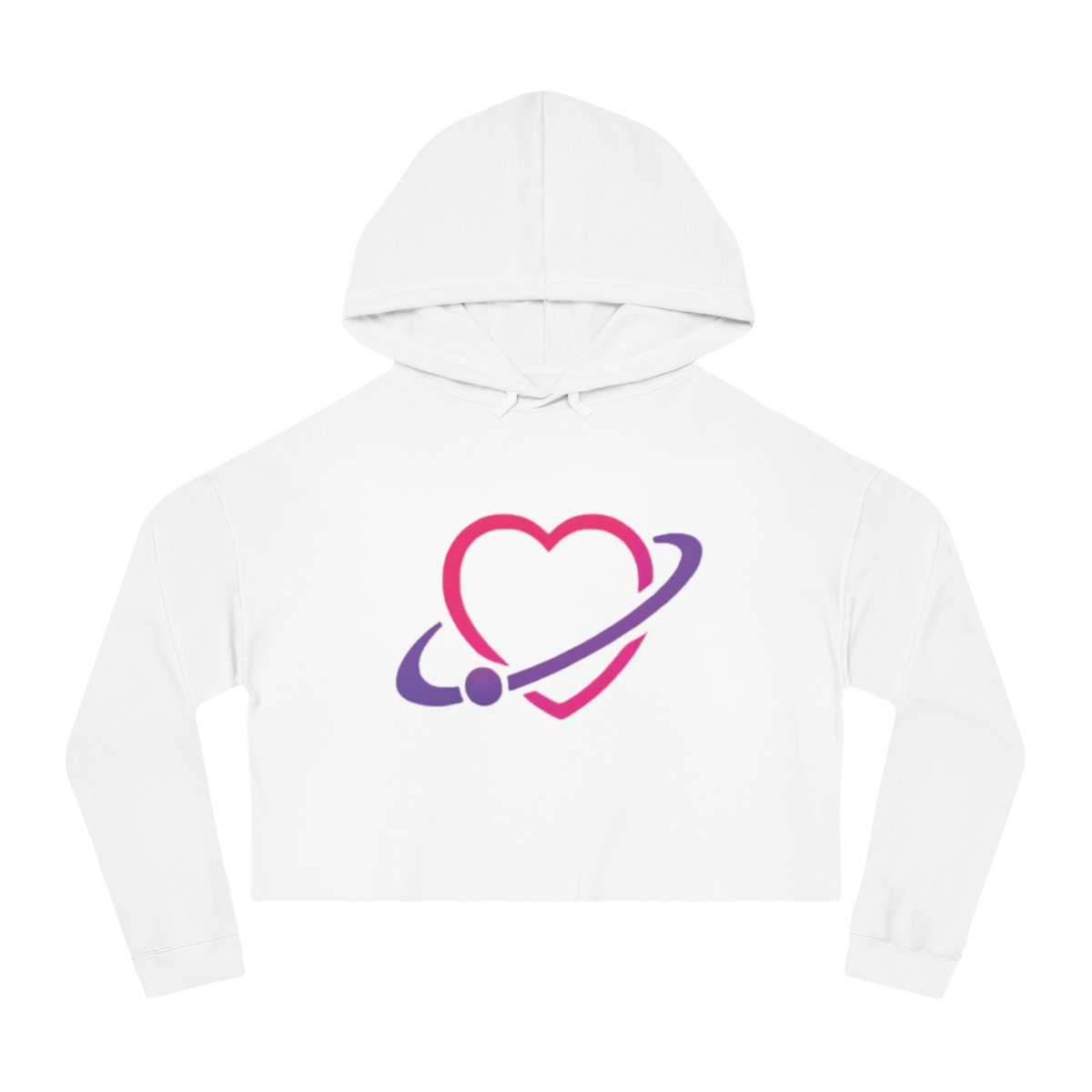FlirtOrbit Women's Logo Cropped Hoodie Sweatshirt